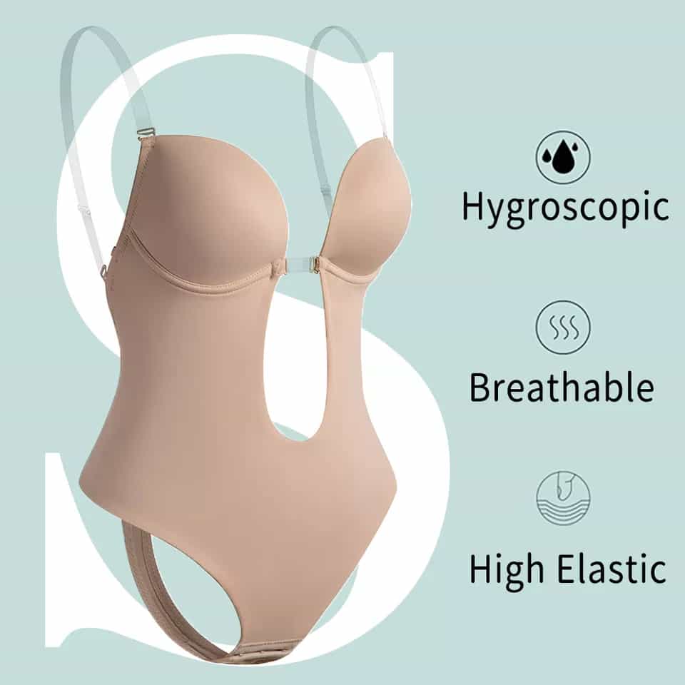 Cuteworld.ca Plunge Backless Body Shaper